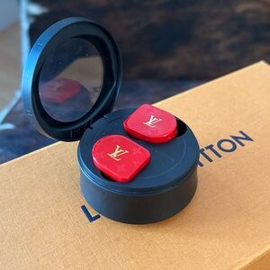 Louis Vuitton Red Monogram Horizon Earbuds